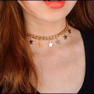 Aura Jewelry - Star Loaded Chain Choker Aura Jewelry - Star Loaded Chain Choker